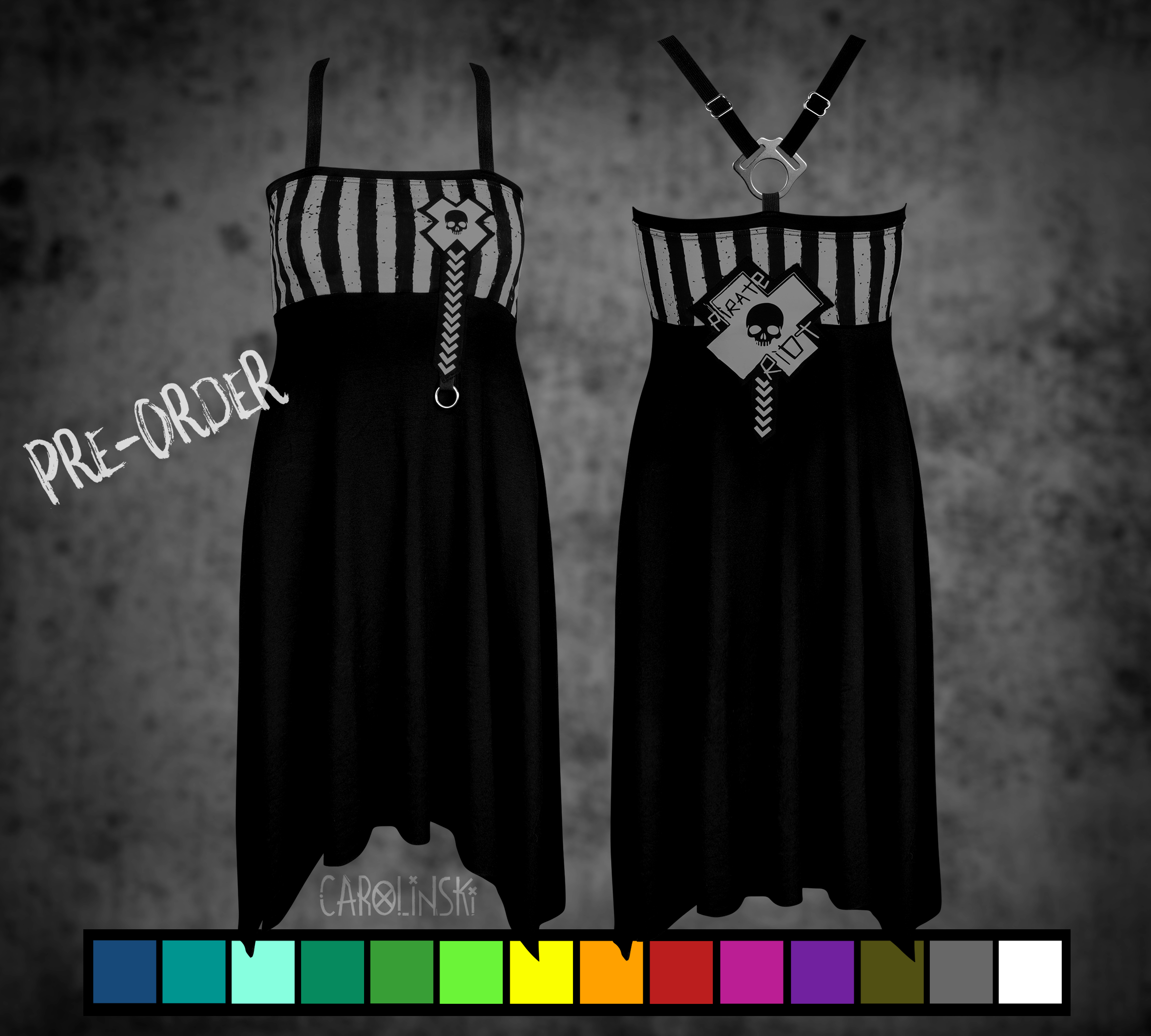 Crossback Dress - Stripes