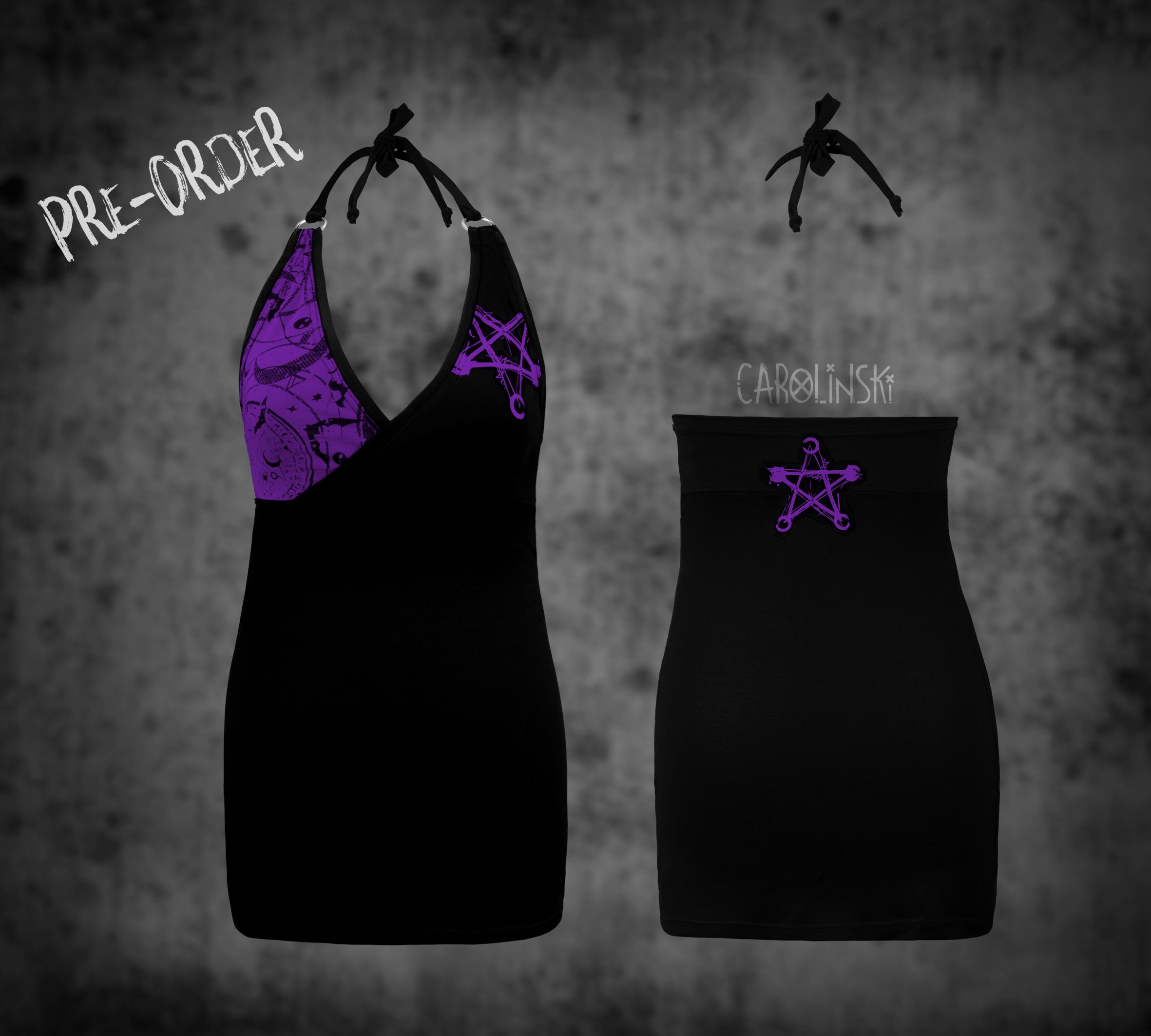 Neck holder top - witchy