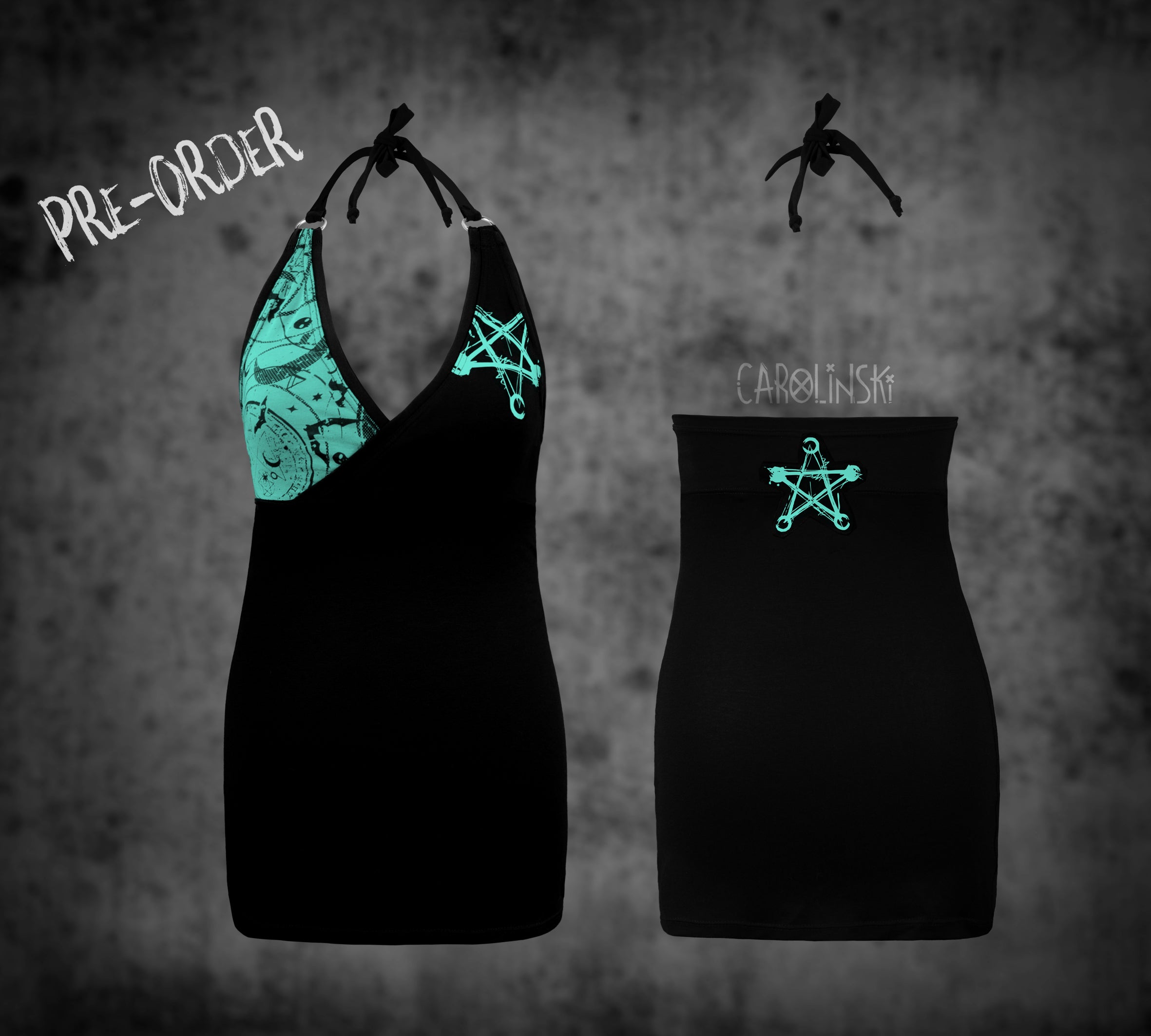 Neck holder top - witchy