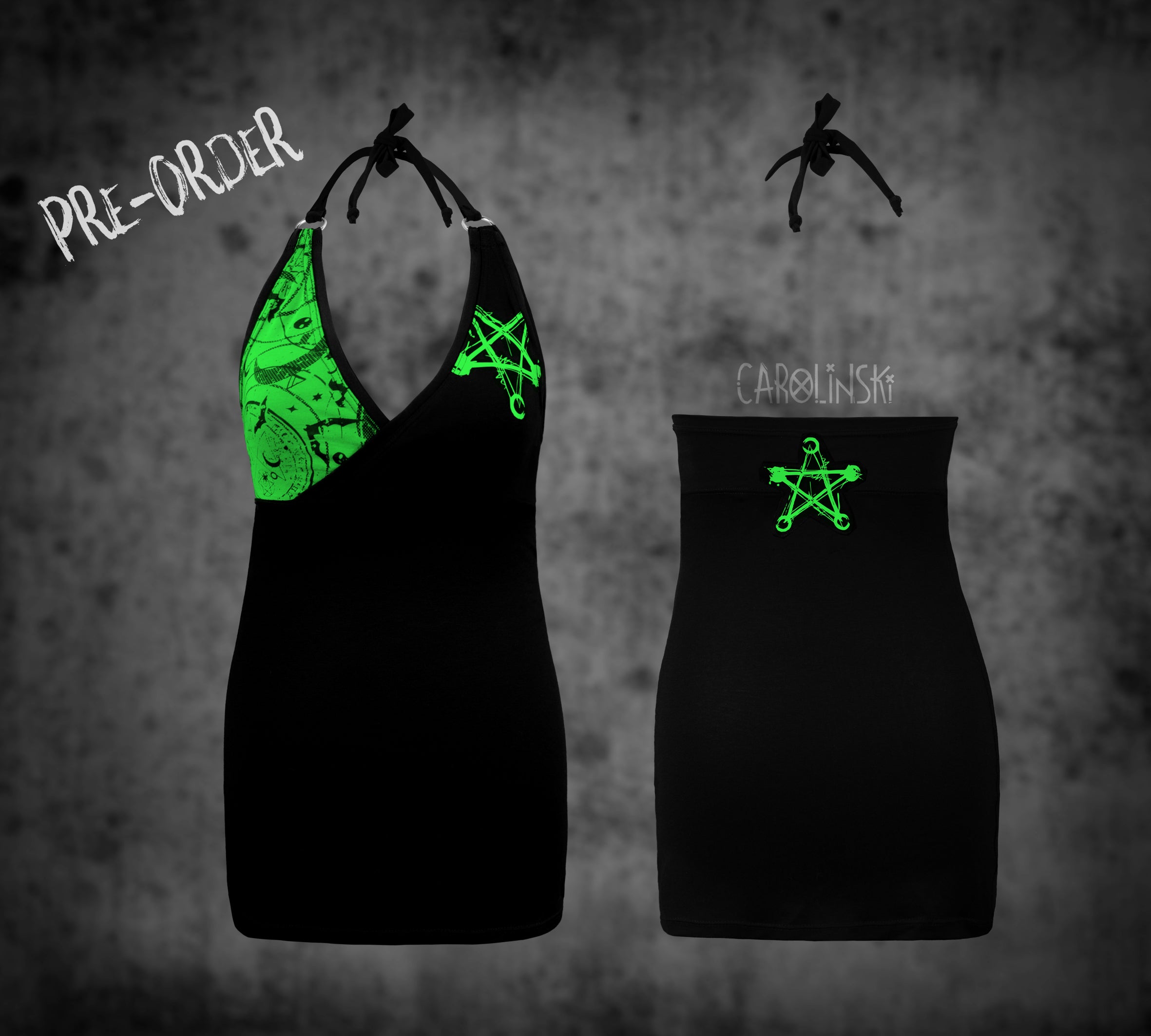 Neck holder top - witchy