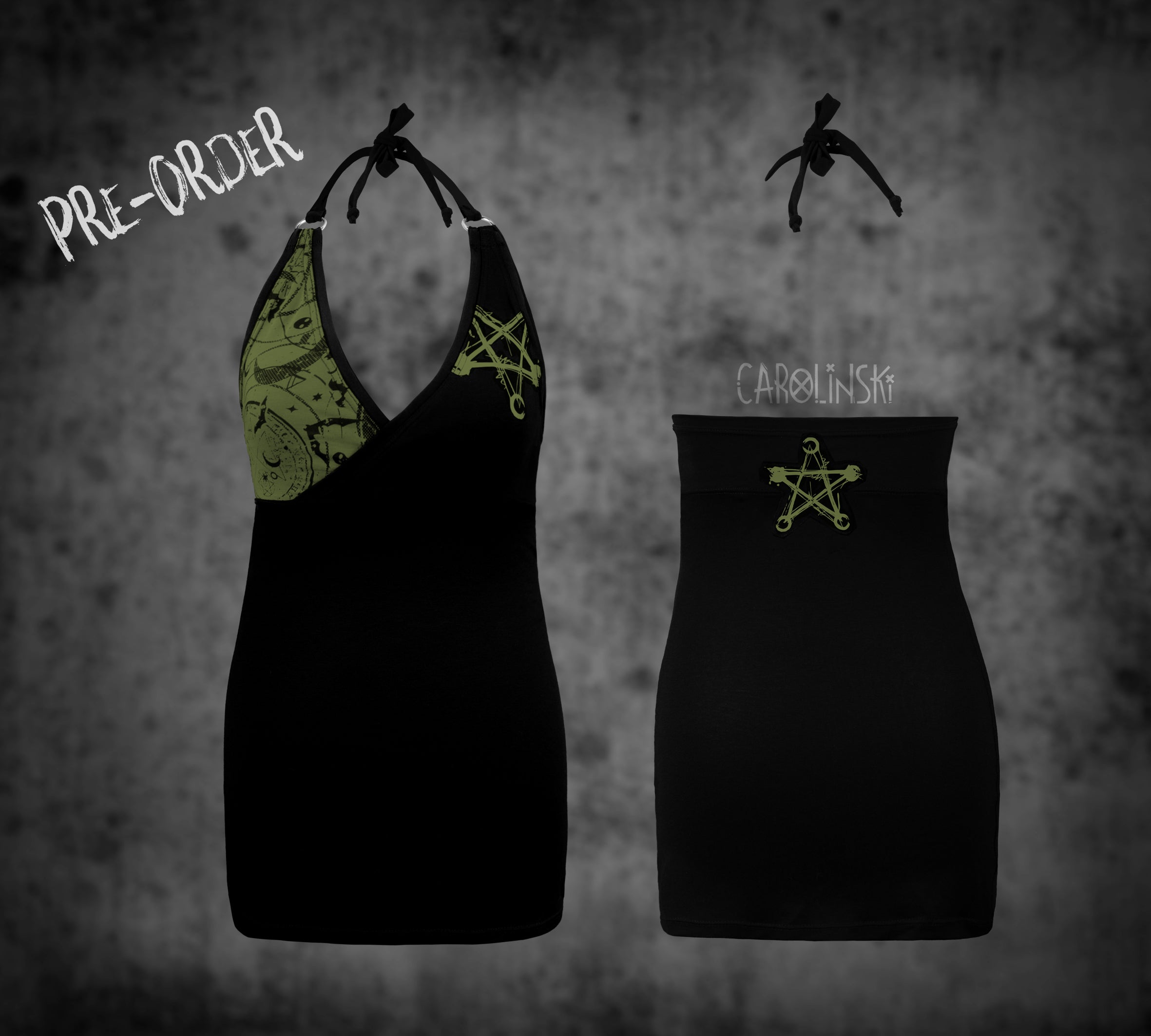 Neck holder top - witchy