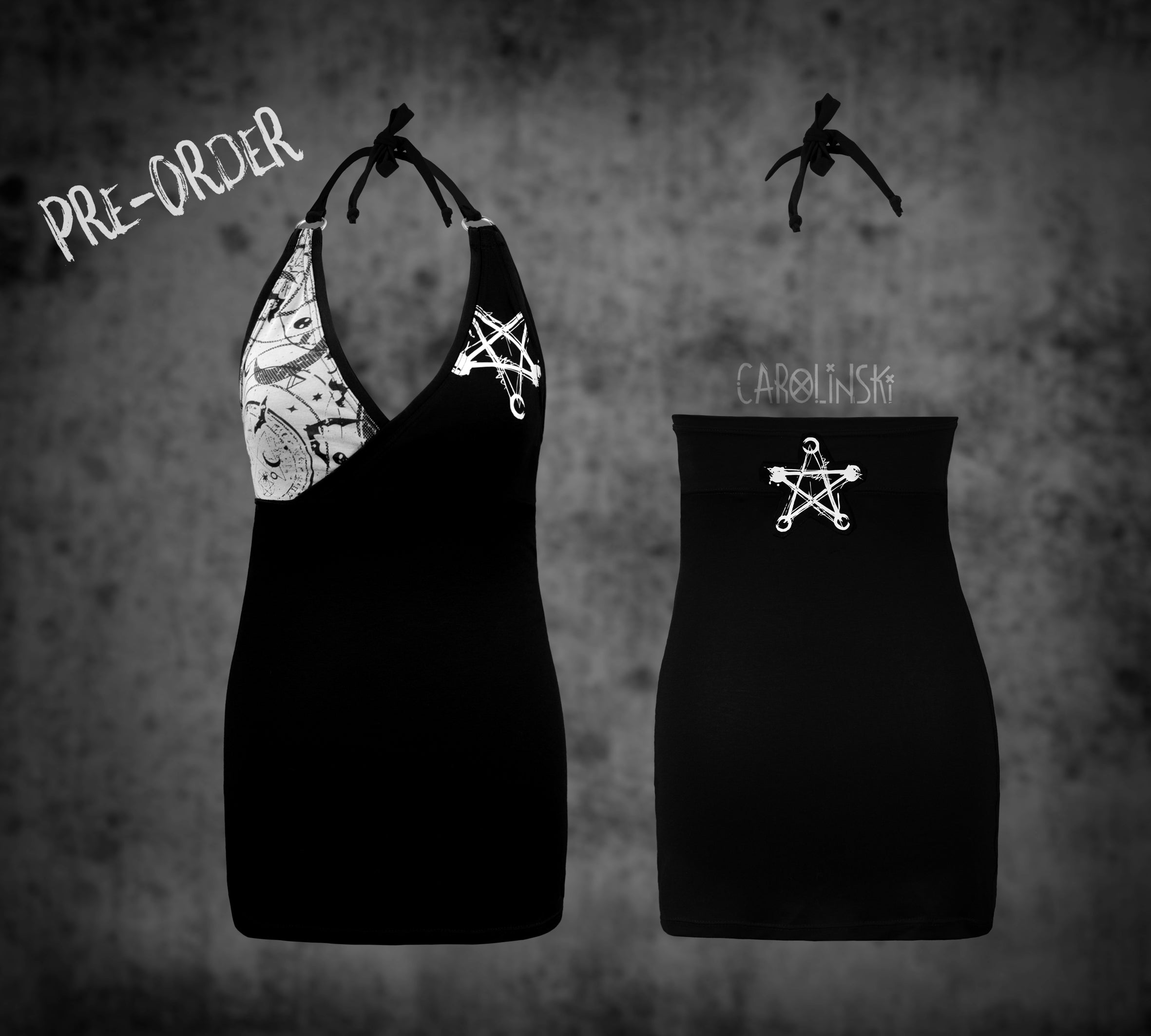 Neck holder top - witchy