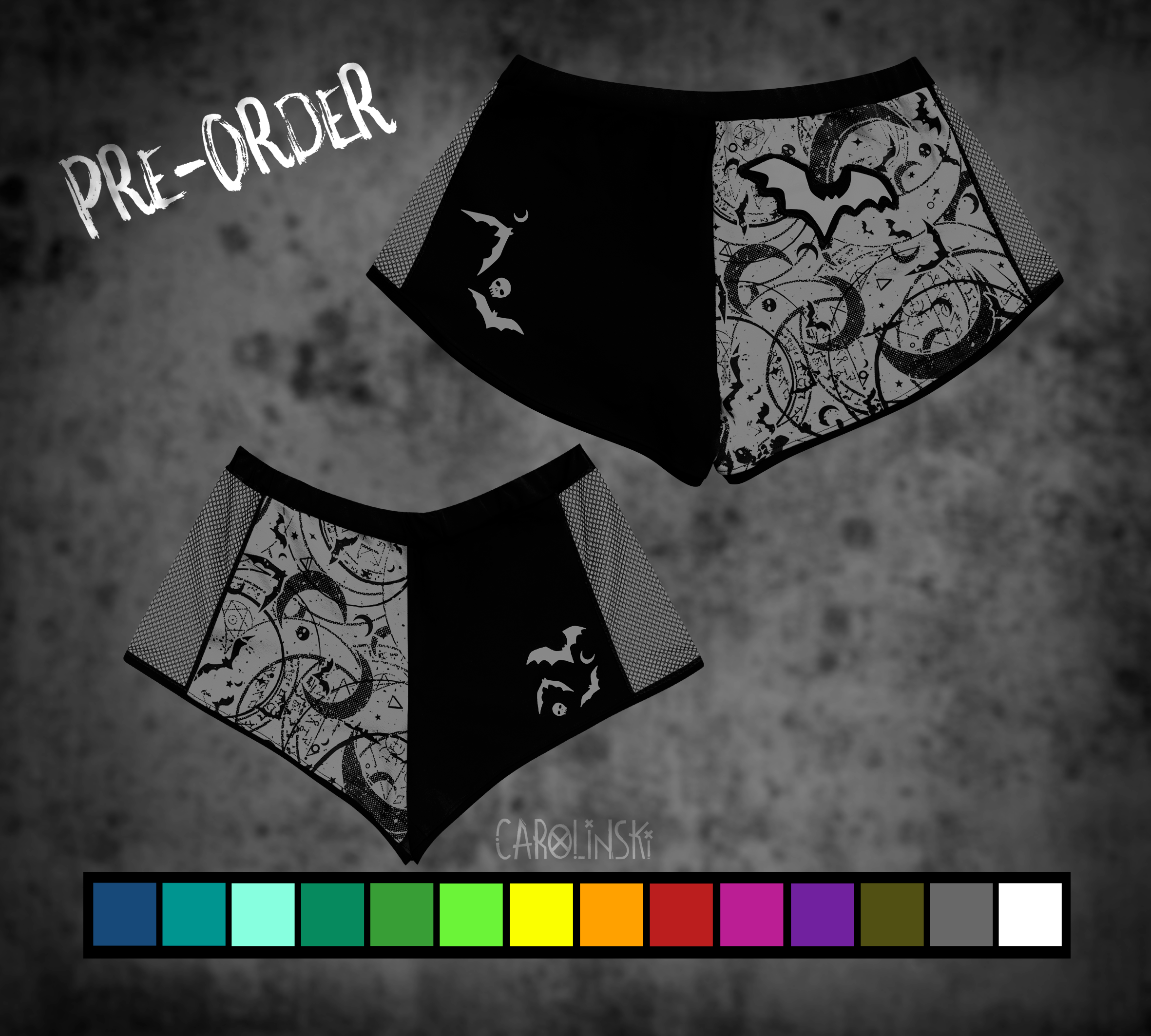 Split Shorts - Witchy