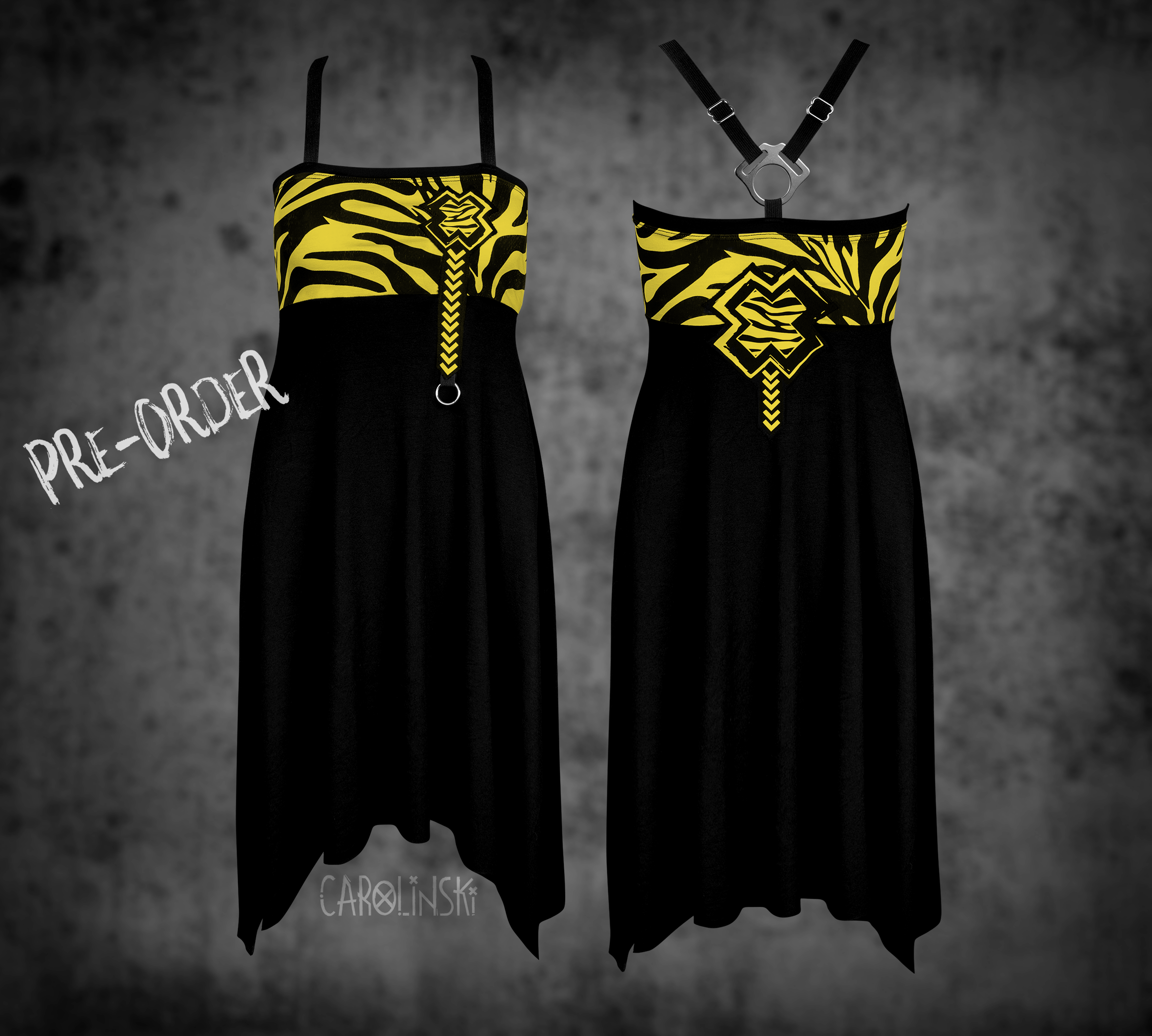 Crossback Dress - Zebra