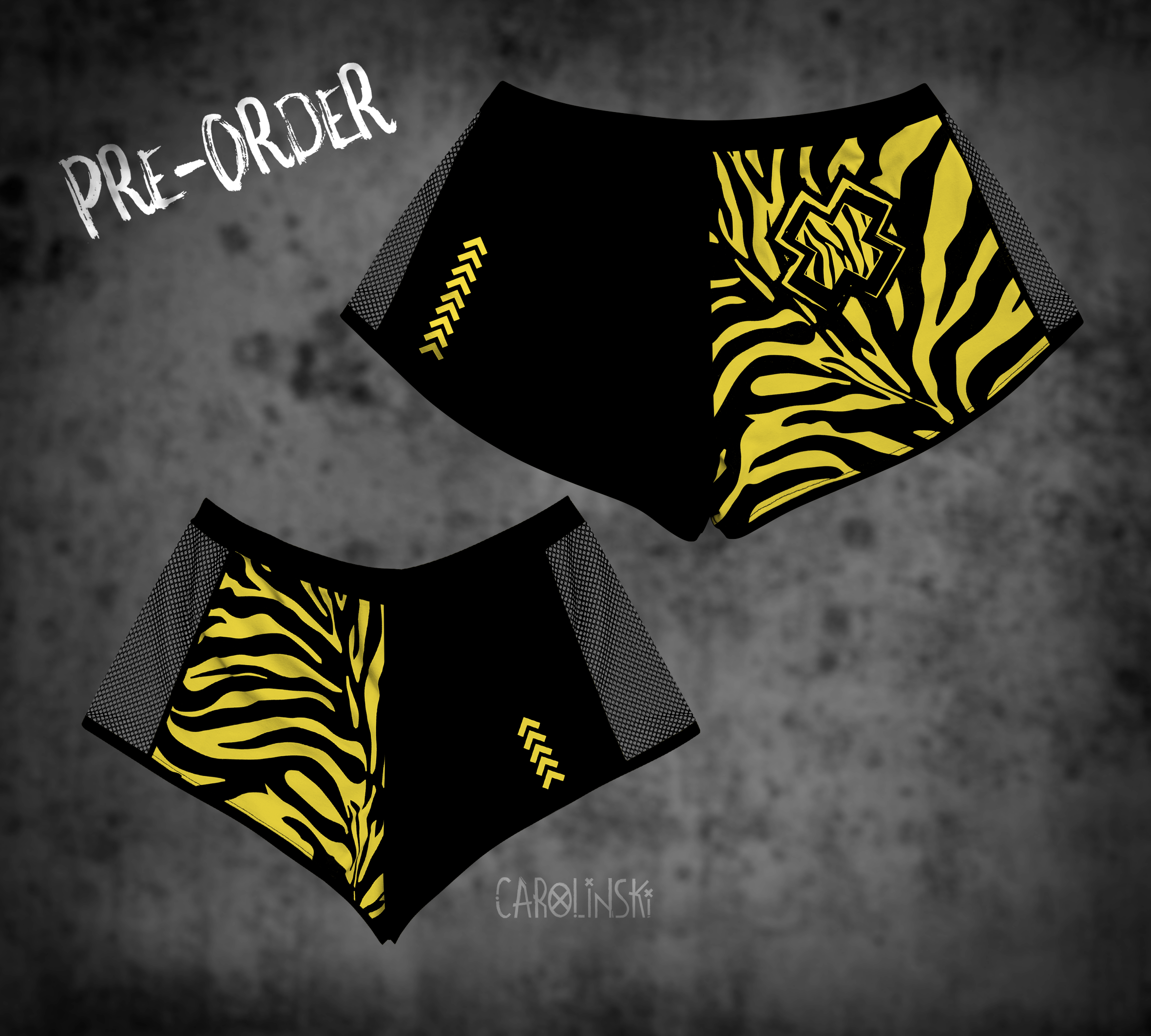 Split Shorts - Zebra