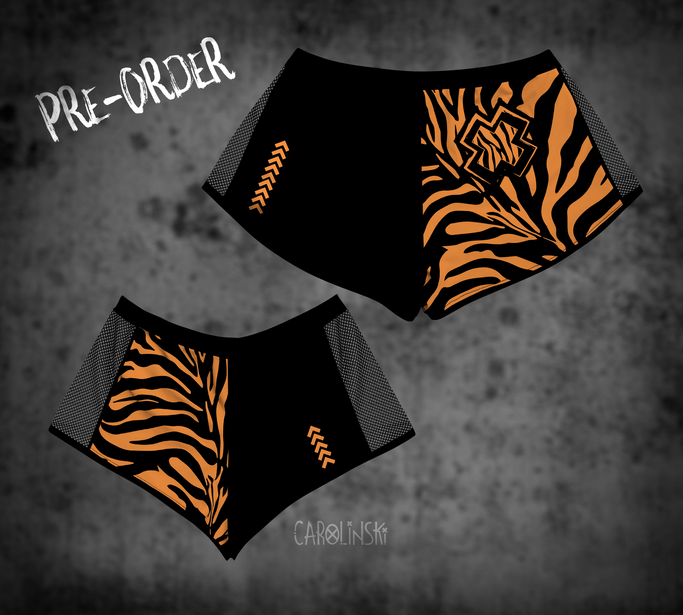 Split Shorts - Zebra