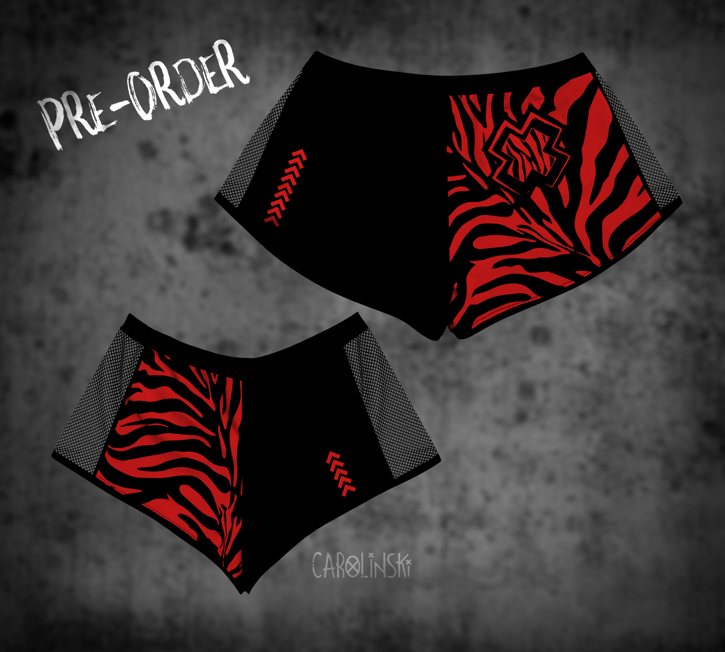 Split Shorts - Zebra