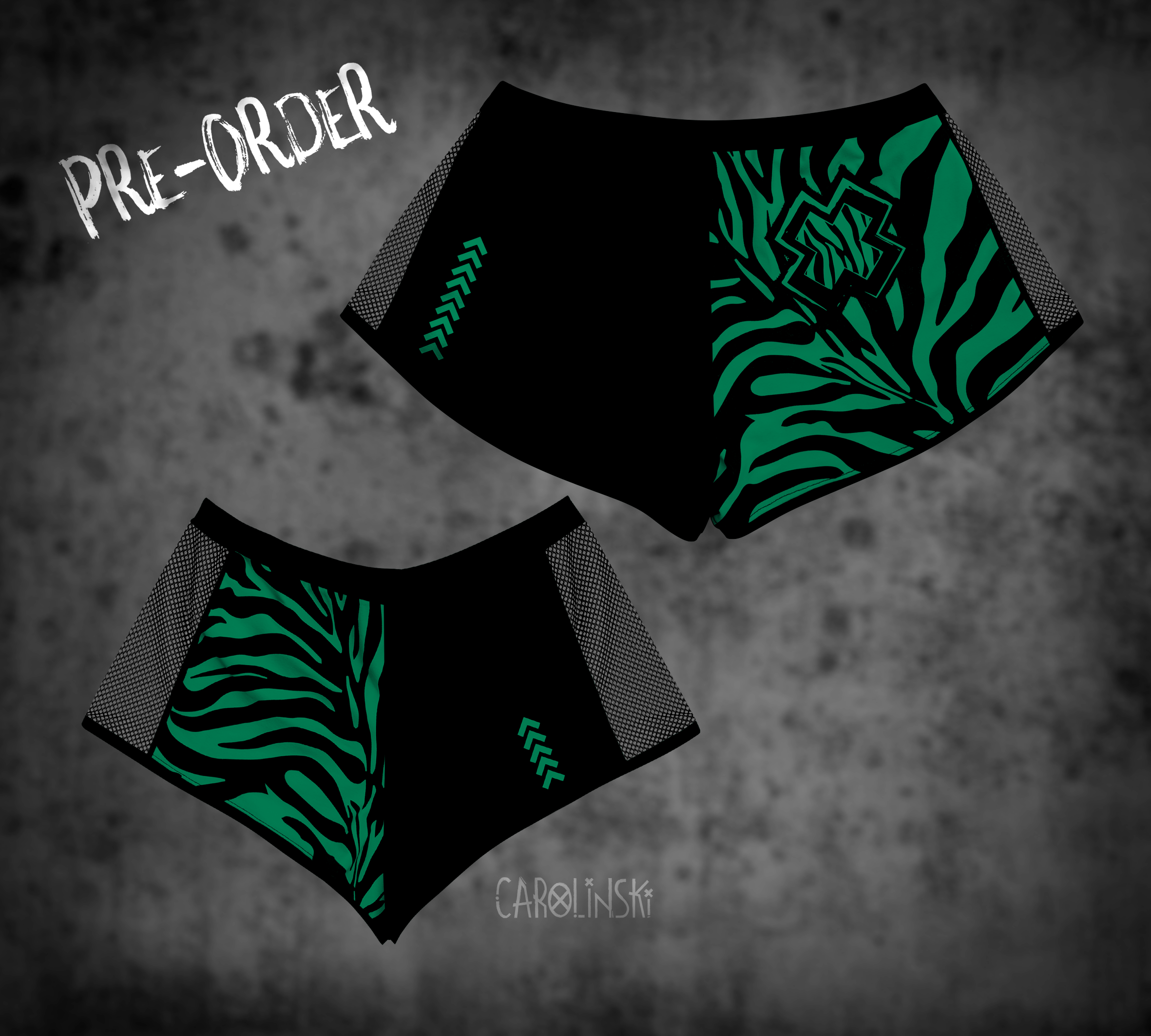Split Shorts - Zebra