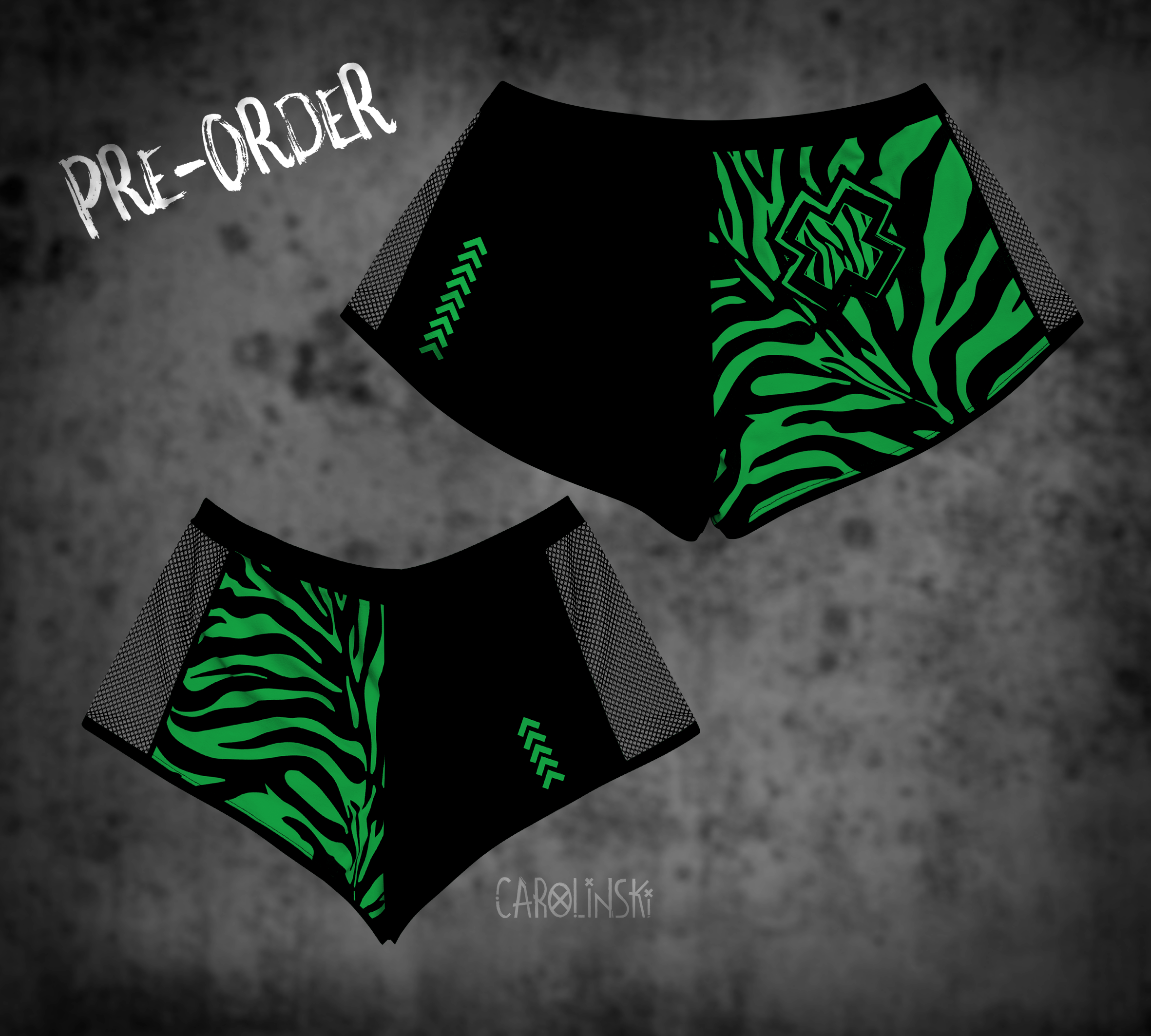 Split Shorts - Zebra