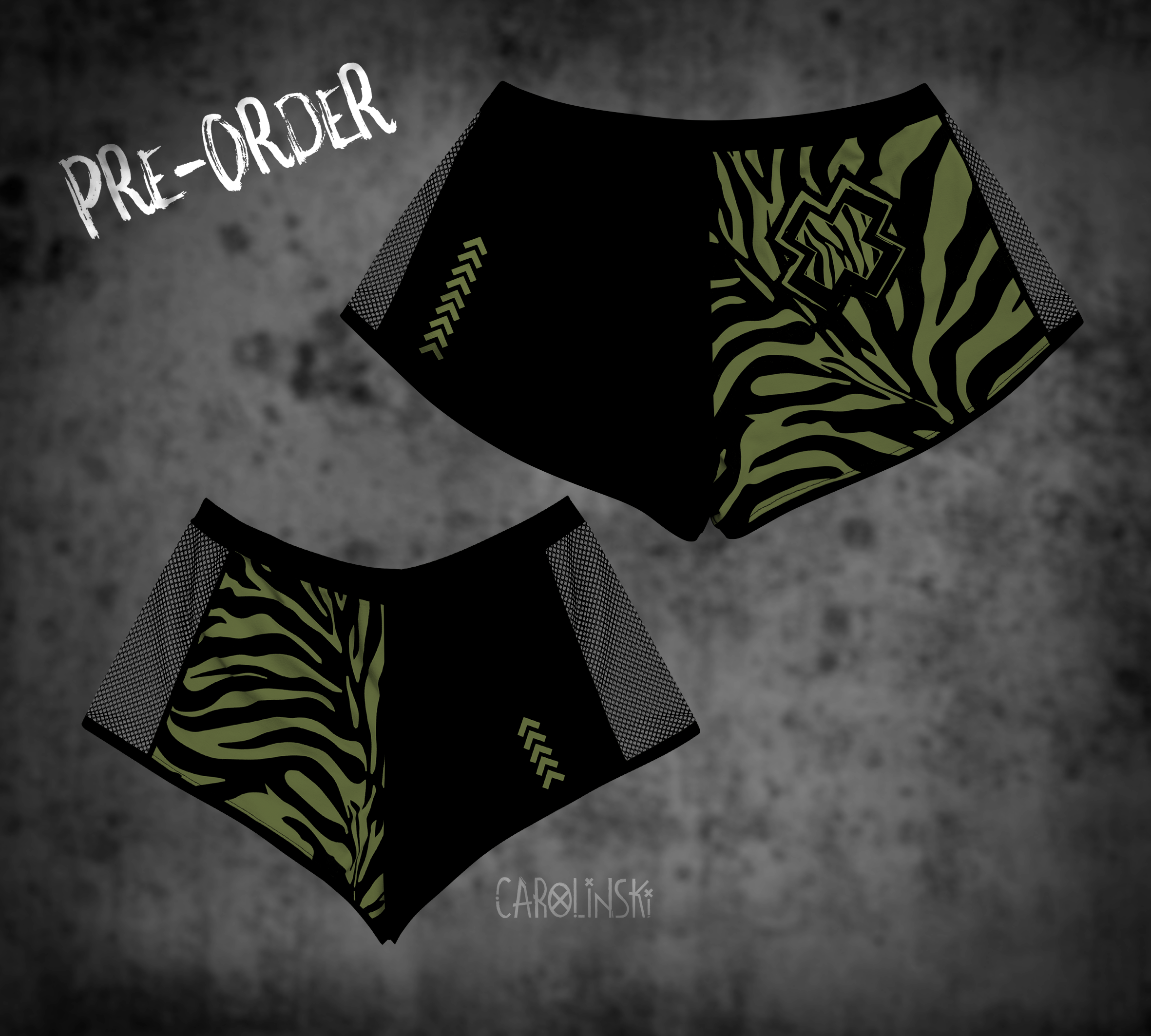 Split Shorts - Zebra
